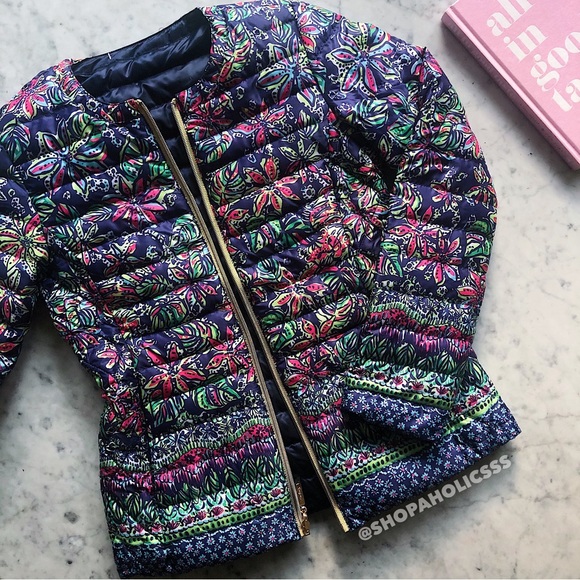 LILLY PULITZER Lilah Printed Reversible Jacket NWT - Picture 4 of 15